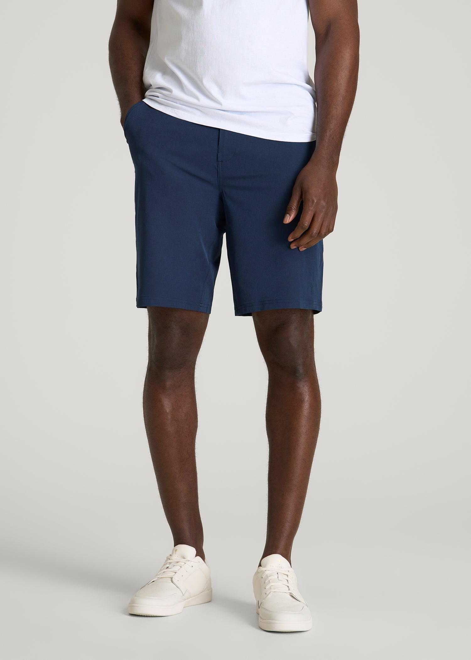 American Tall For Sale | Stretch Hybrid Shorts for Tall Men in Navy Blue
