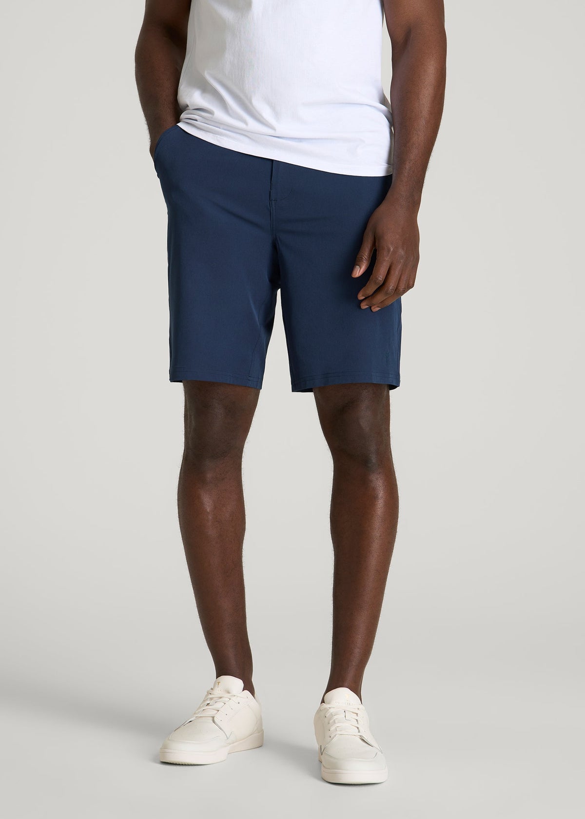 American Tall For Sale | Stretch Hybrid Shorts for Tall Men in Navy Blue