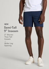 American Tall For Sale | Stretch Hybrid Shorts for Tall Men in Navy Blue