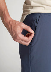 American Tall Online | Premium Hybrid Shorts for Tall Men in Smoky Blue