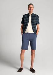 American Tall Online | Premium Hybrid Shorts for Tall Men in Smoky Blue
