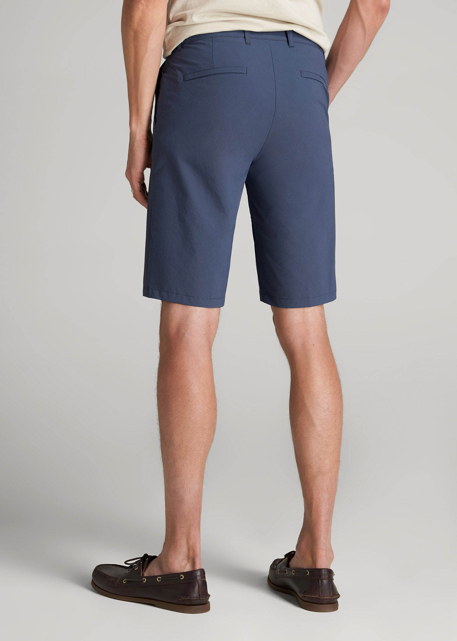 American Tall Online | Premium Hybrid Shorts for Tall Men in Smoky Blue