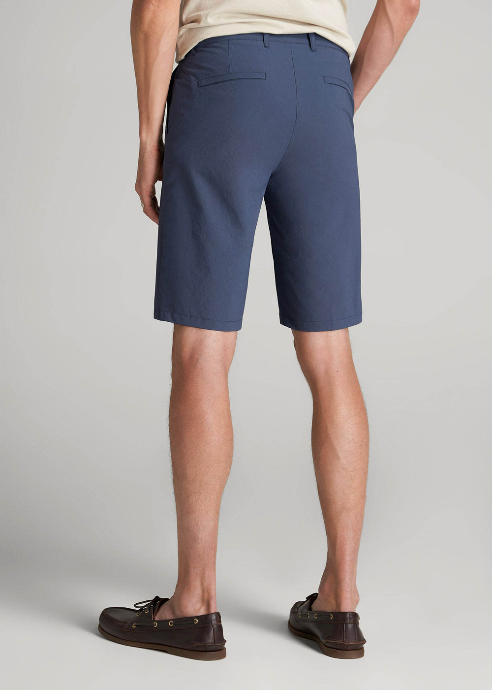 American Tall Online | Premium Hybrid Shorts for Tall Men in Smoky Blue