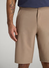 American Tall Outlet | Hybrid Shorts for Tall Men in Dark Sand