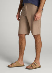 American Tall Outlet | Hybrid Shorts for Tall Men in Dark Sand