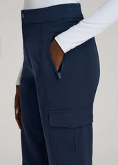 American Tall Online Shop | Traveler Cargo Pants for Tall Women in Navy