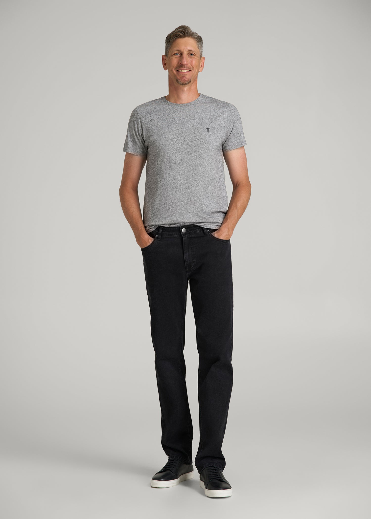 American Tall Sale | J1 STRAIGHT LEG Jeans for Tall Men in Onyx Black Wash