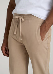 American Tall Outlet | Wearever 2.0 French Terry Joggers for Tall Men in Light Camel