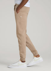 American Tall Outlet | Wearever 2.0 French Terry Joggers for Tall Men in Light Camel