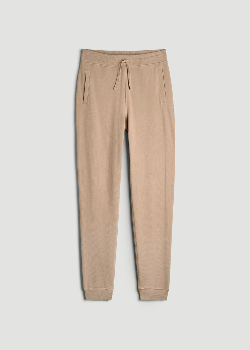 American Tall Outlet | Wearever 2.0 French Terry Joggers for Tall Men in Light Camel