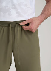 American Tall For Sale | Featherweight Perforated Training Joggers for Tall Men in Olive