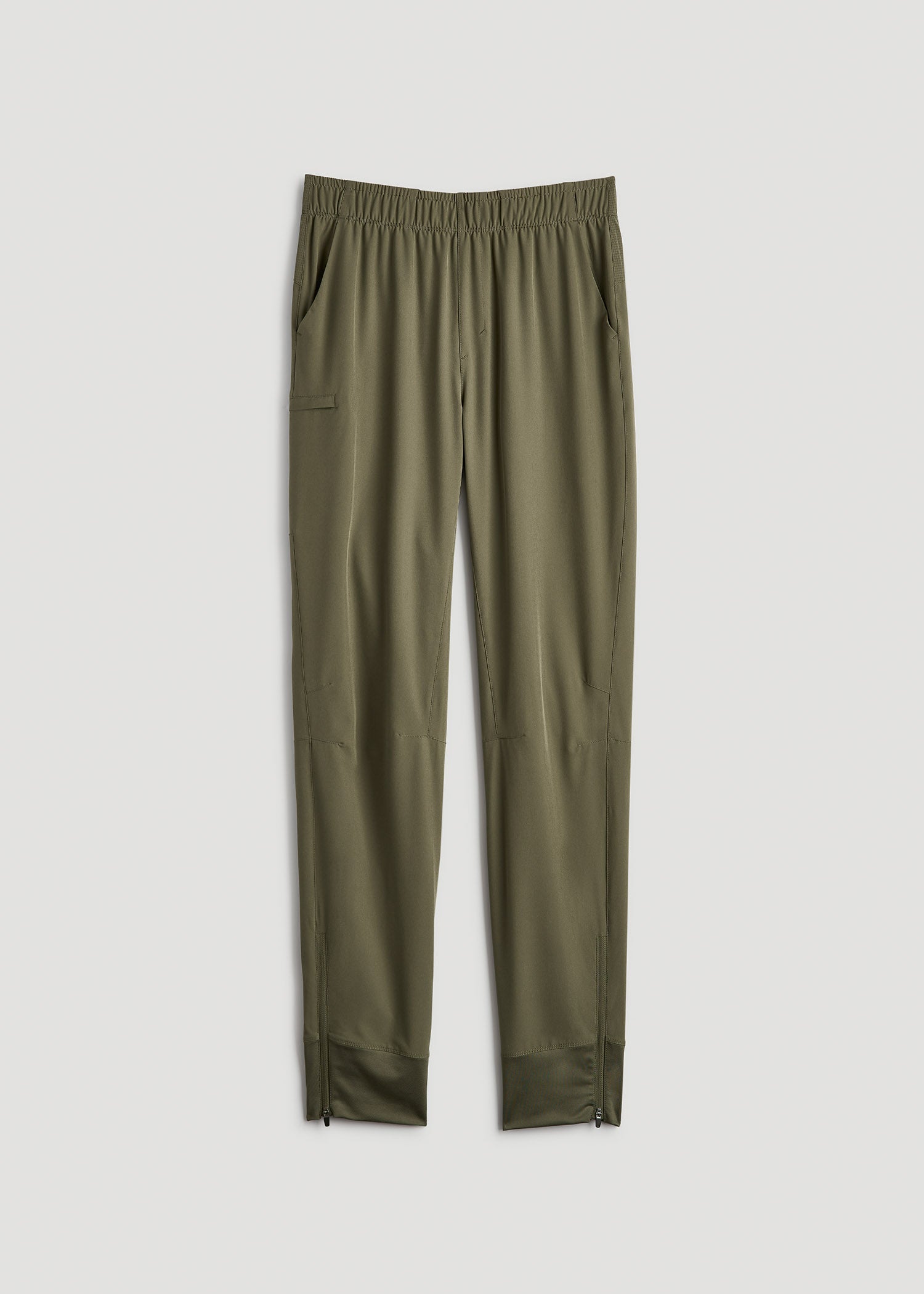 American Tall For Sale | Featherweight Perforated Training Joggers for Tall Men in Olive