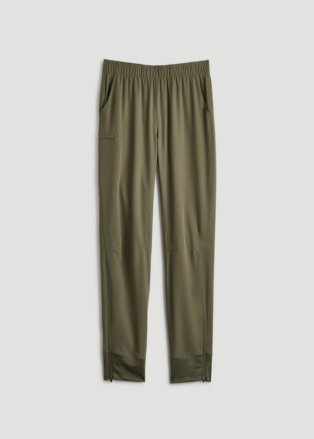 American Tall For Sale | Featherweight Perforated Training Joggers for Tall Men in Olive