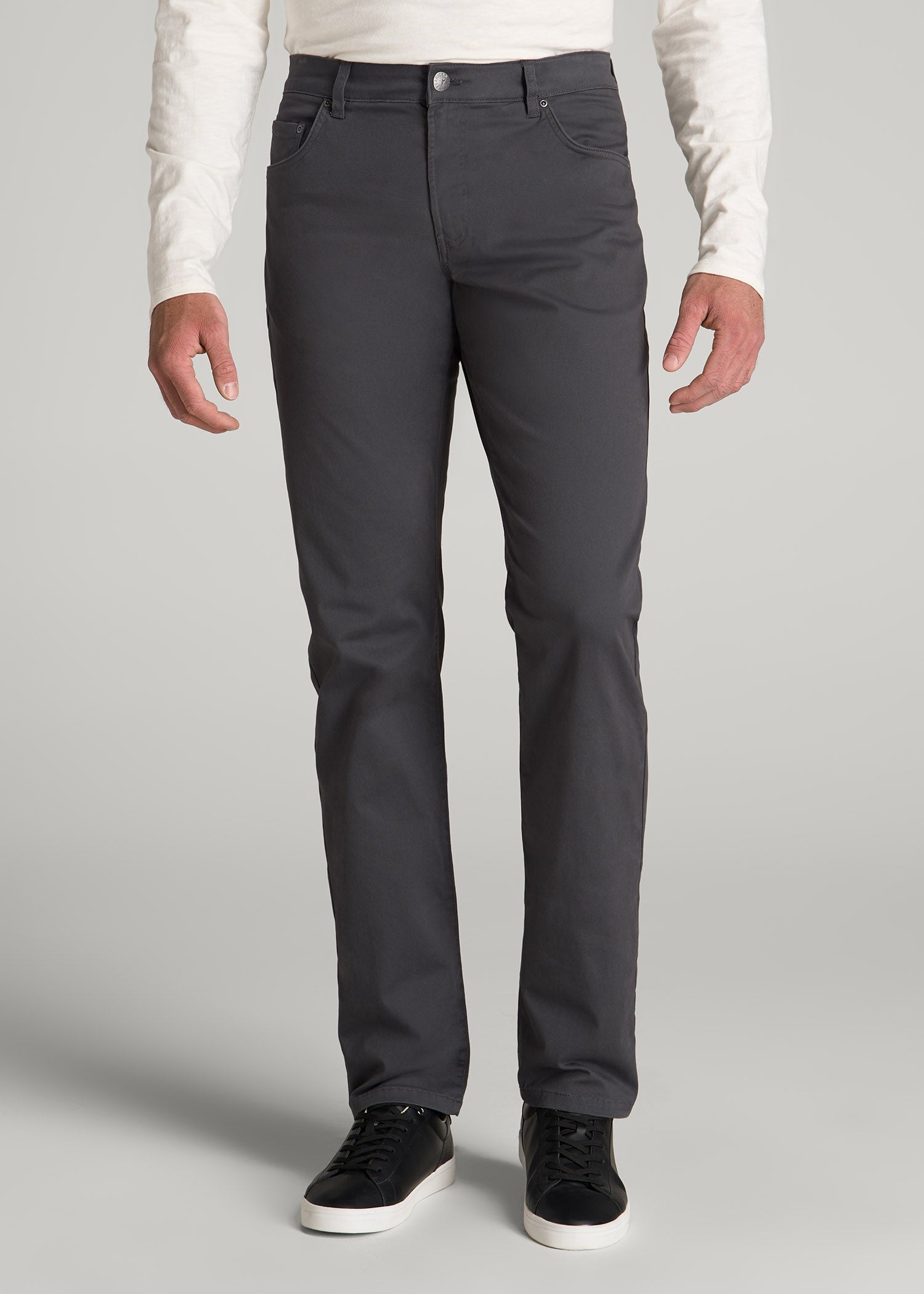 American Tall Sale | J1 STRAIGHT Leg Five-Pocket Pants for Tall Men in Iron Grey