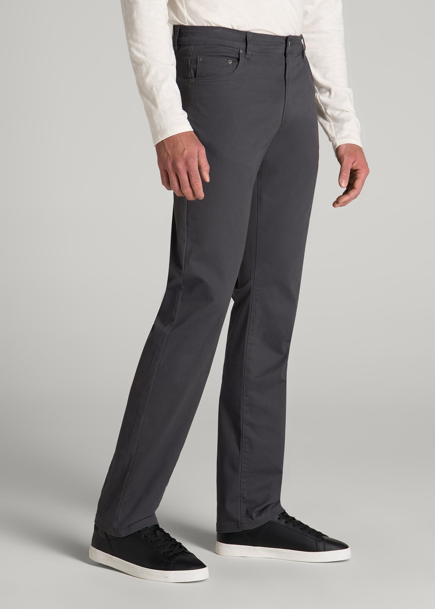 American Tall Sale | J1 STRAIGHT Leg Five-Pocket Pants for Tall Men in Iron Grey