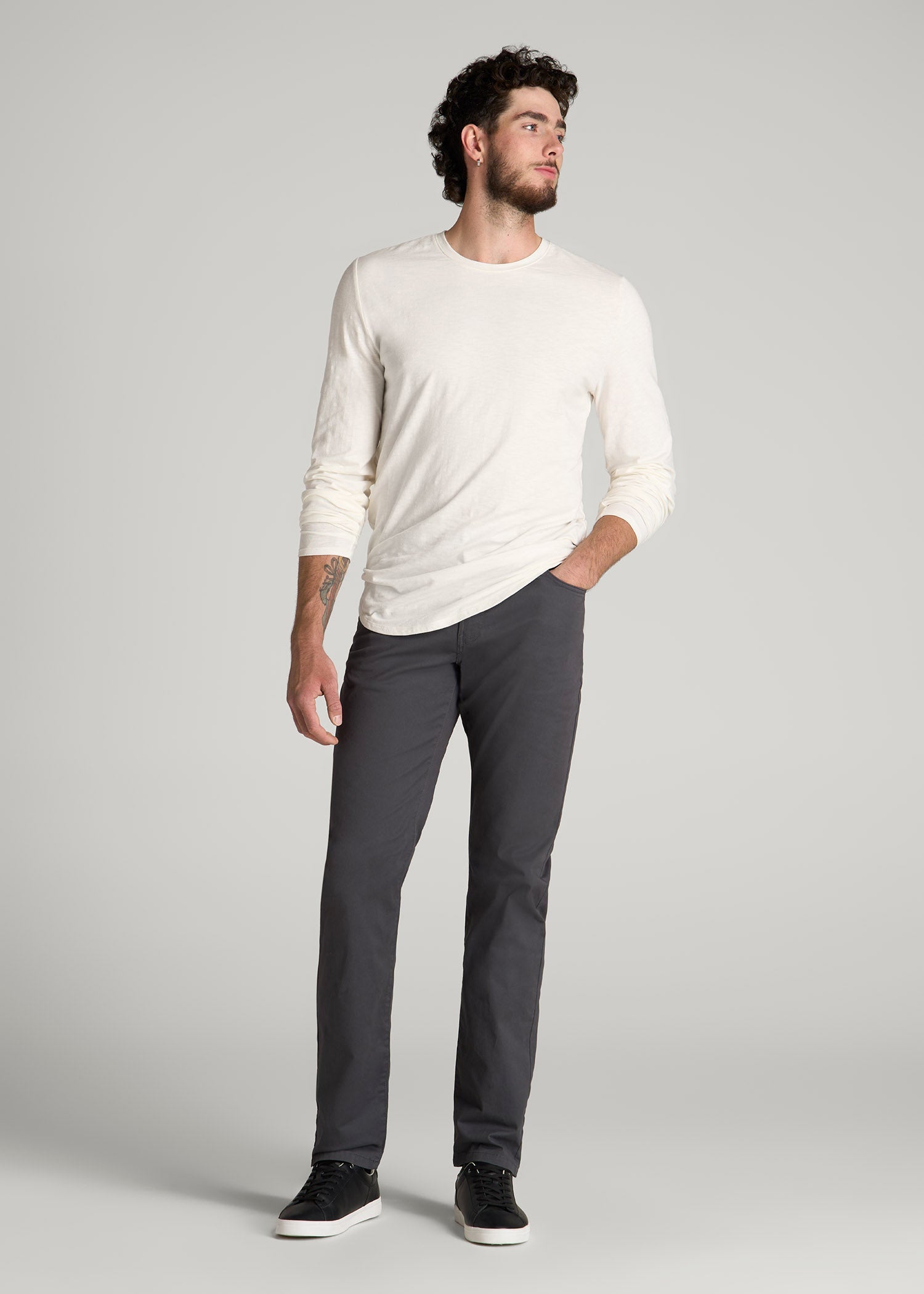American Tall Sale | J1 STRAIGHT Leg Five-Pocket Pants for Tall Men in Iron Grey
