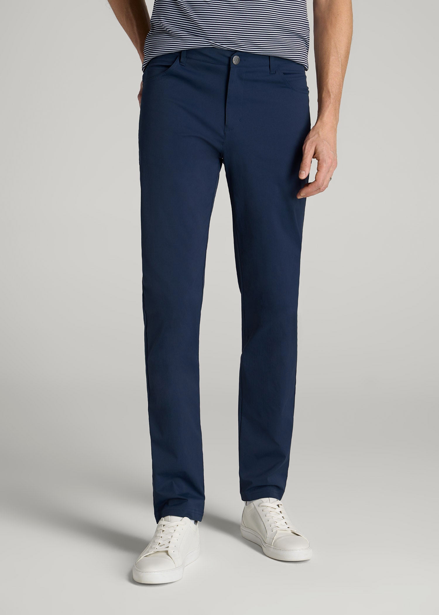 American Tall For Sale | TAPERED-FIT Traveler Pants for Tall Men in Marine Navy