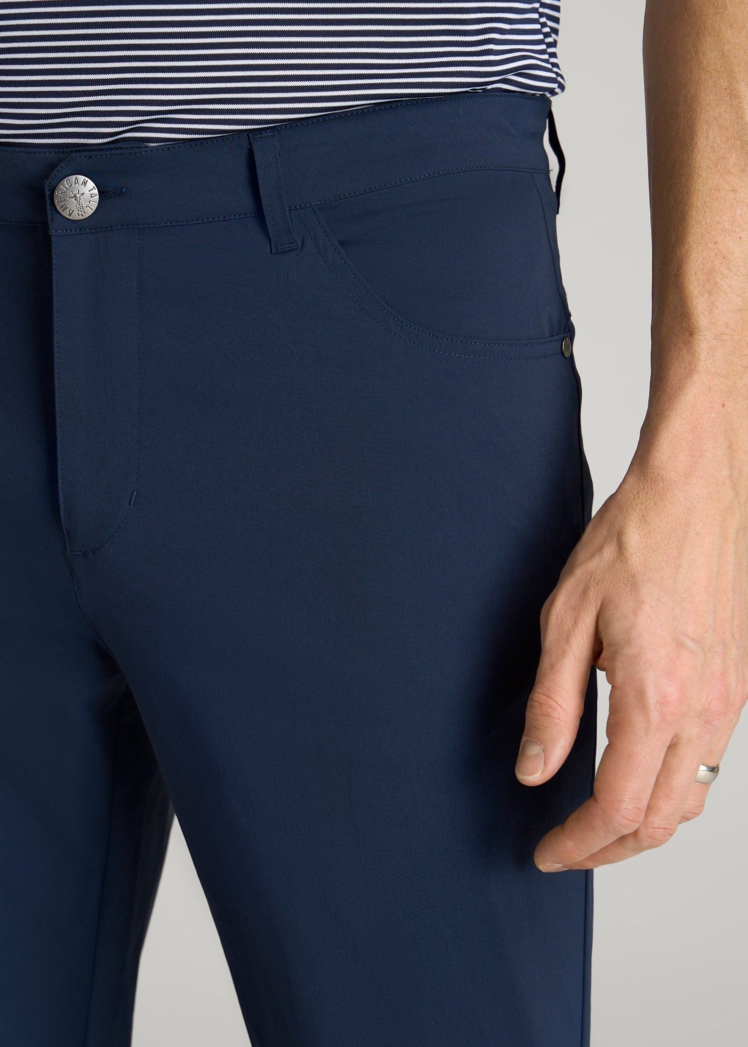 American Tall For Sale | TAPERED-FIT Traveler Pants for Tall Men in Marine Navy