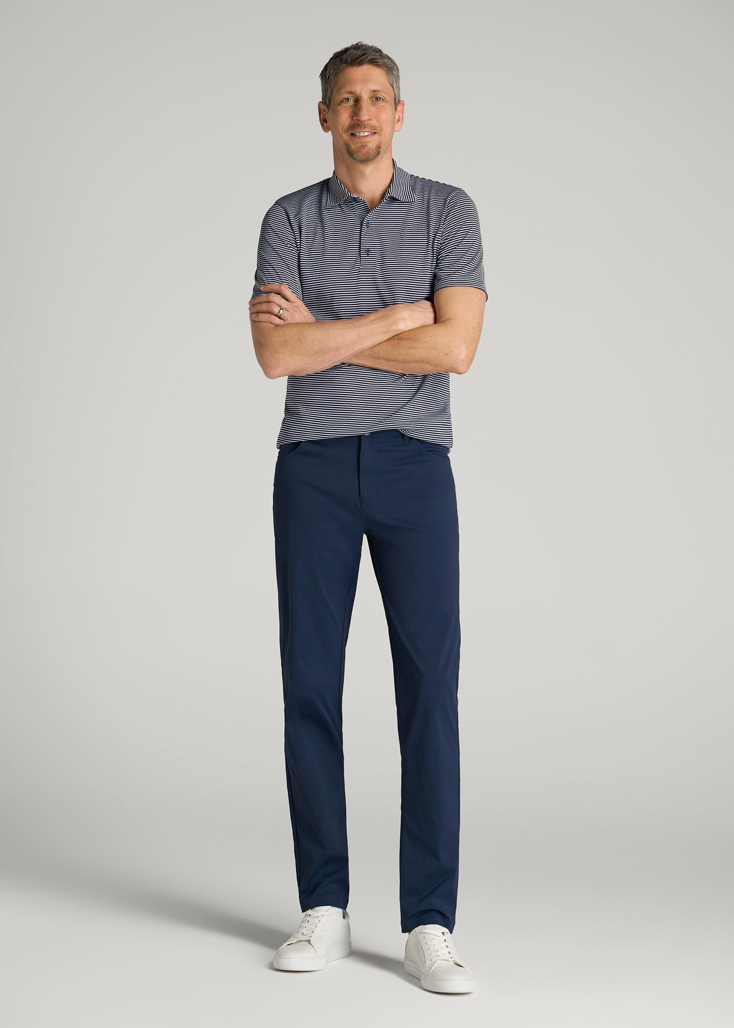 American Tall For Sale | TAPERED-FIT Traveler Pants for Tall Men in Marine Navy