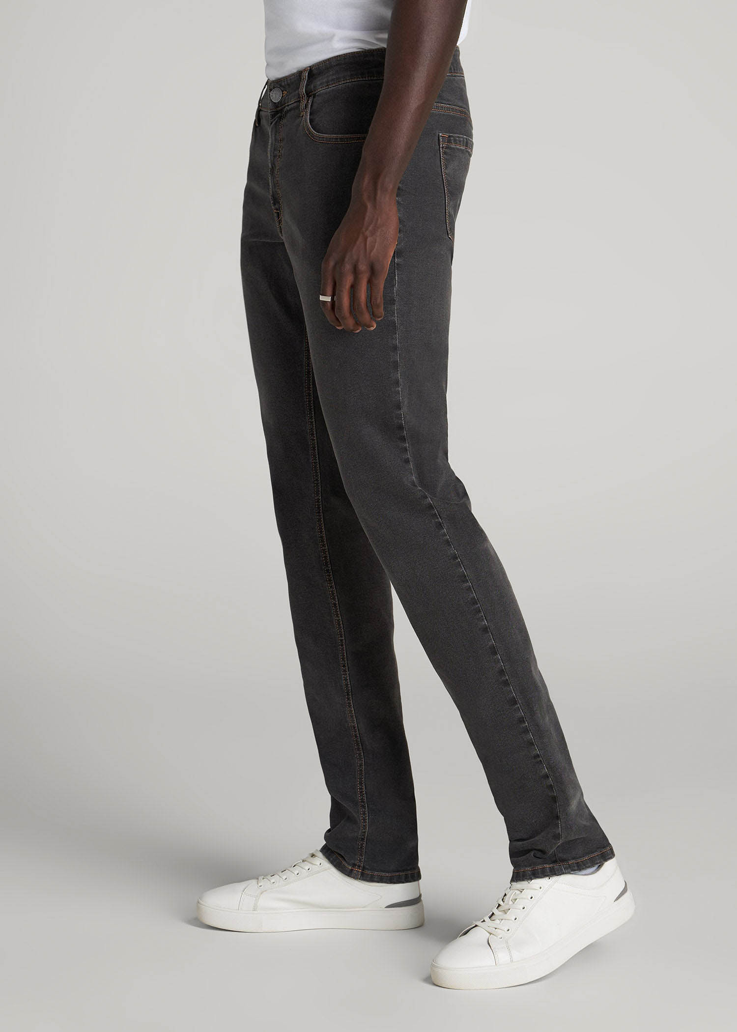 American Tall Online Shop | Carman TAPERED Jeans for Tall Men in Dark Grey Denim