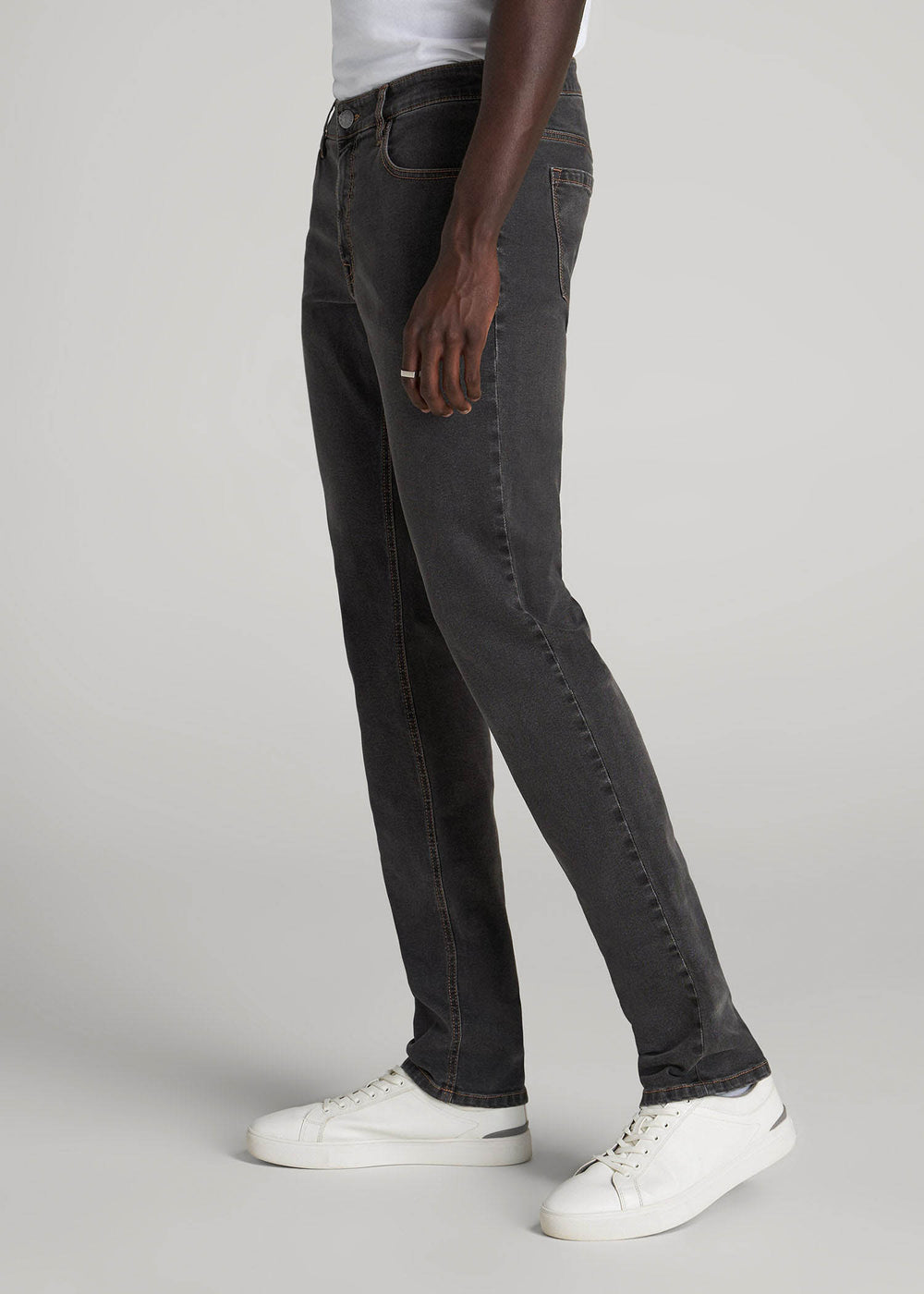 American Tall Online Shop | Carman TAPERED Jeans for Tall Men in Dark Grey Denim