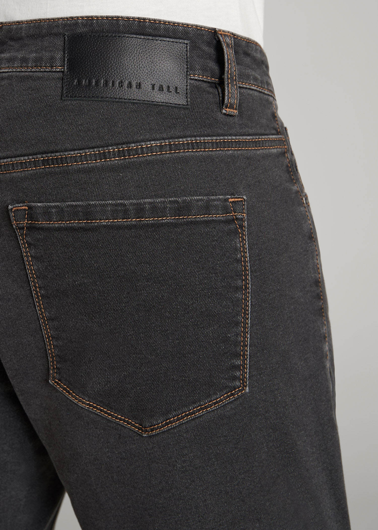 American Tall Online Shop | Carman TAPERED Jeans for Tall Men in Dark Grey Denim