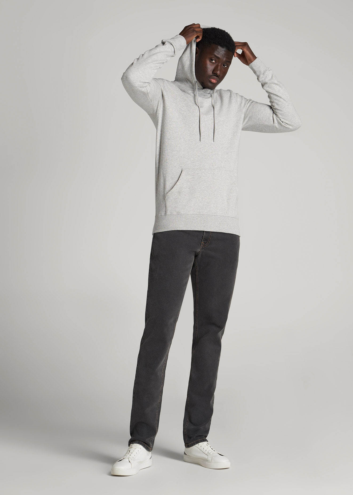 American Tall Online Shop | Carman TAPERED Jeans for Tall Men in Dark Grey Denim