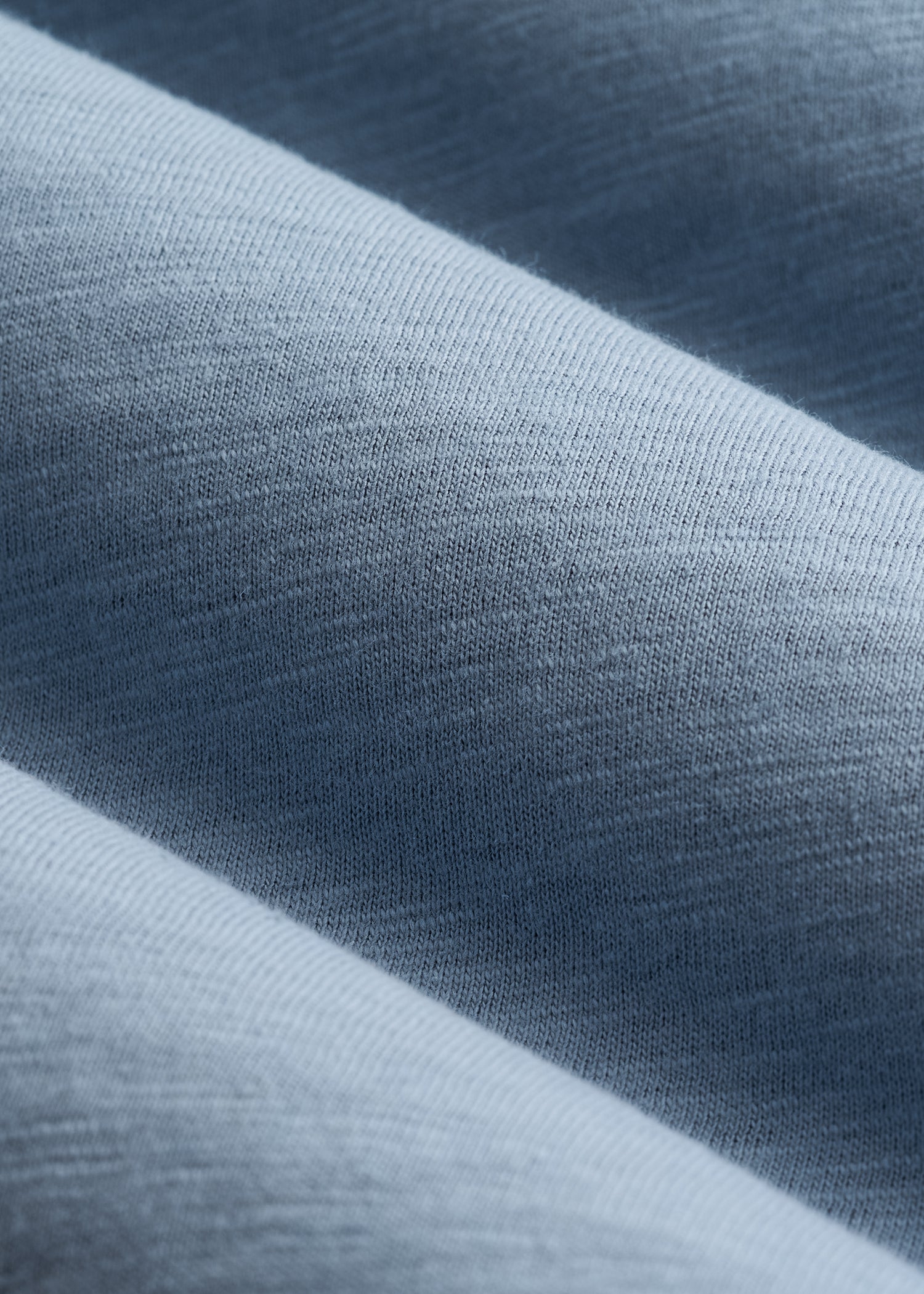 American Tall Discount | Slub Self Collar Polo Shirt for Tall Men in Chambray