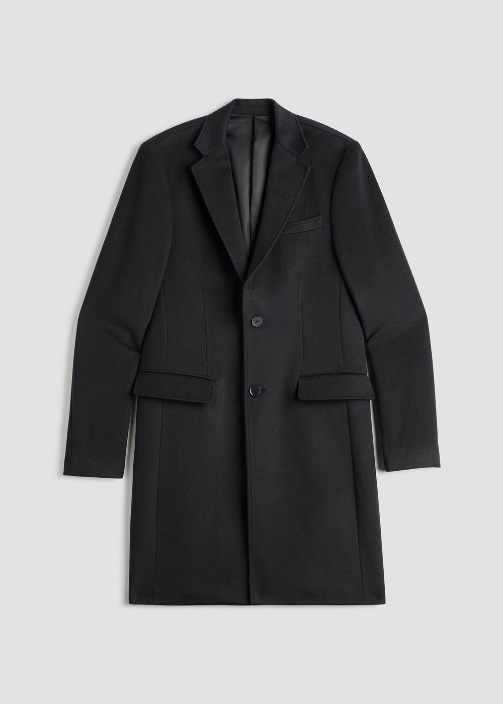 American Tall Sale | Wool Coat for Tall Men in Charcoal Mix