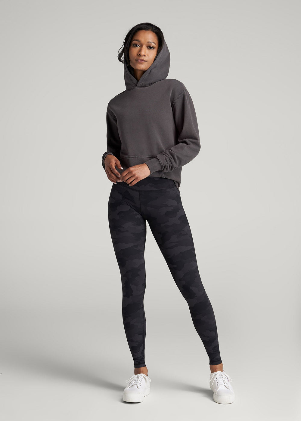 American Tall For Sale | Balance High-Rise Leggings for Tall Women in Grey Camo