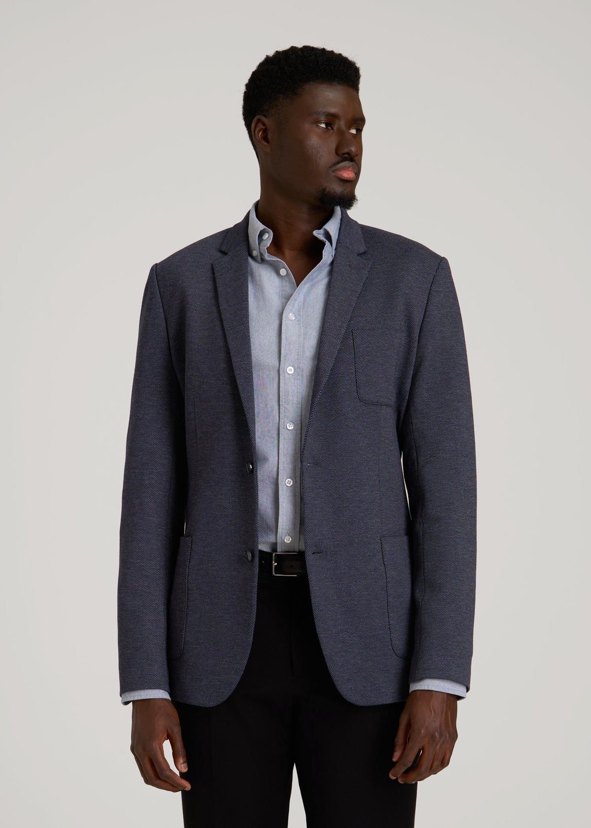 American Tall Discount | Core Blazer for Tall Men in Navy Diagonal