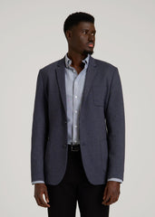 American Tall Discount | Core Blazer for Tall Men in Navy Diagonal