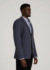American Tall Discount | Core Blazer for Tall Men in Navy Diagonal