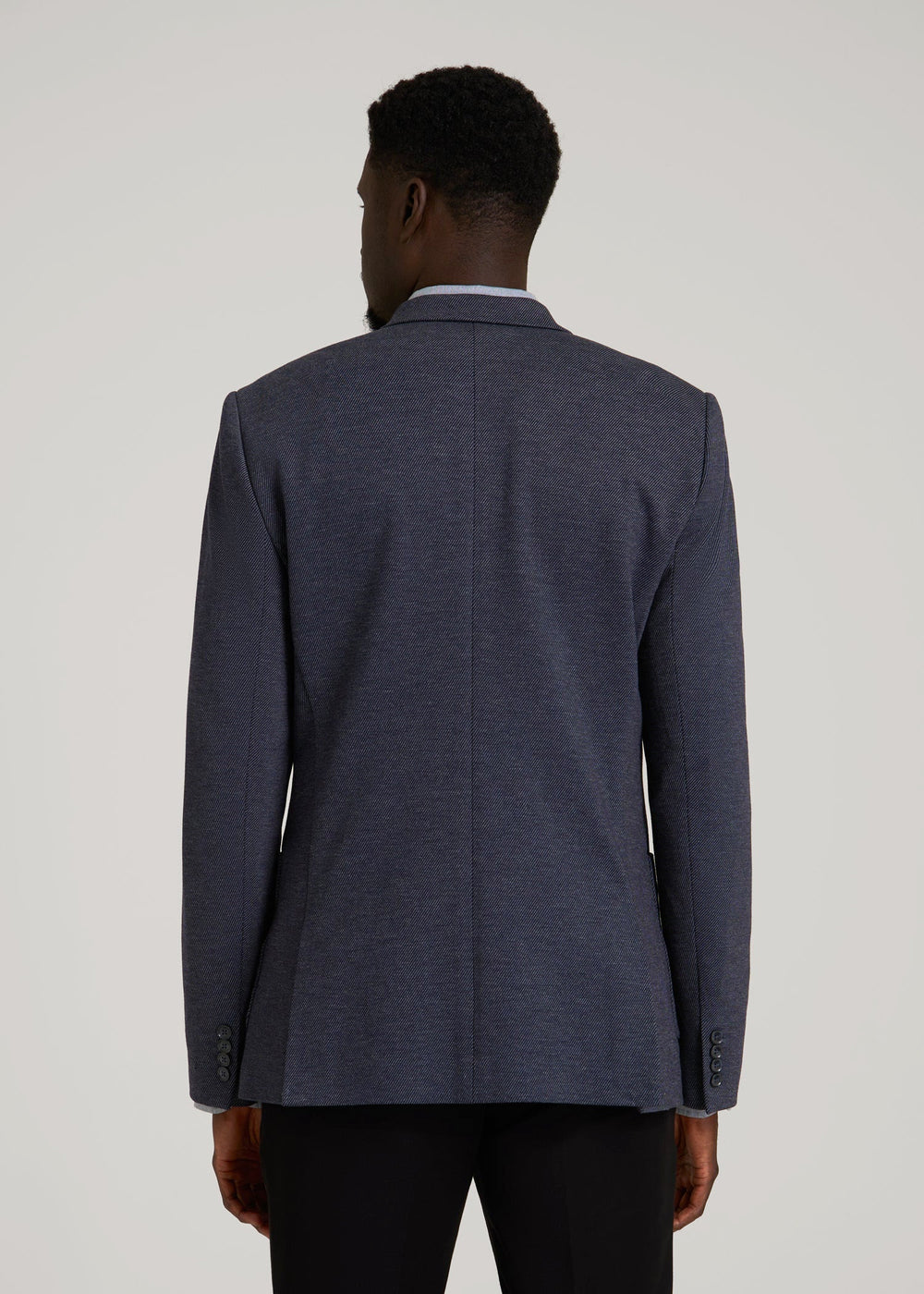 American Tall Discount | Core Blazer for Tall Men in Navy Diagonal