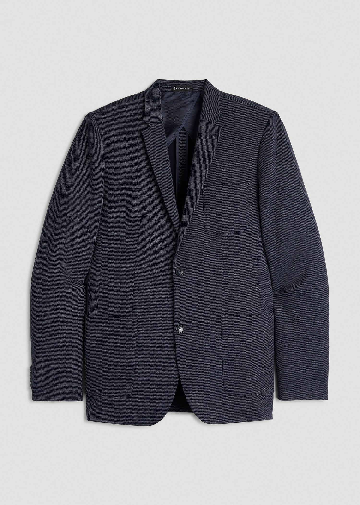 American Tall Discount | Core Blazer for Tall Men in Navy Diagonal