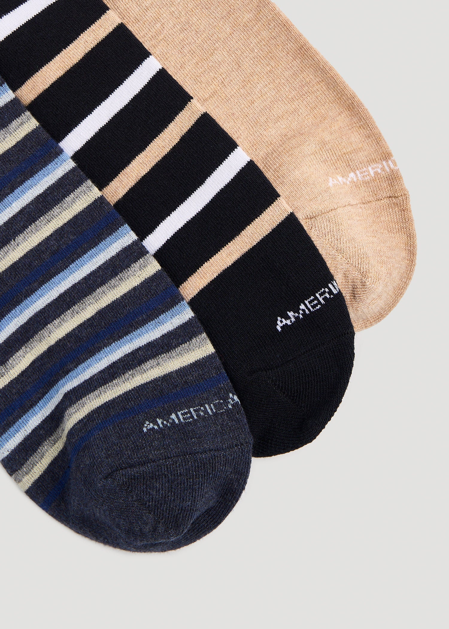 American Tall Discount | Dress Socks Size 14 to 17 (3-Pack) for Tall Men in Pack E
