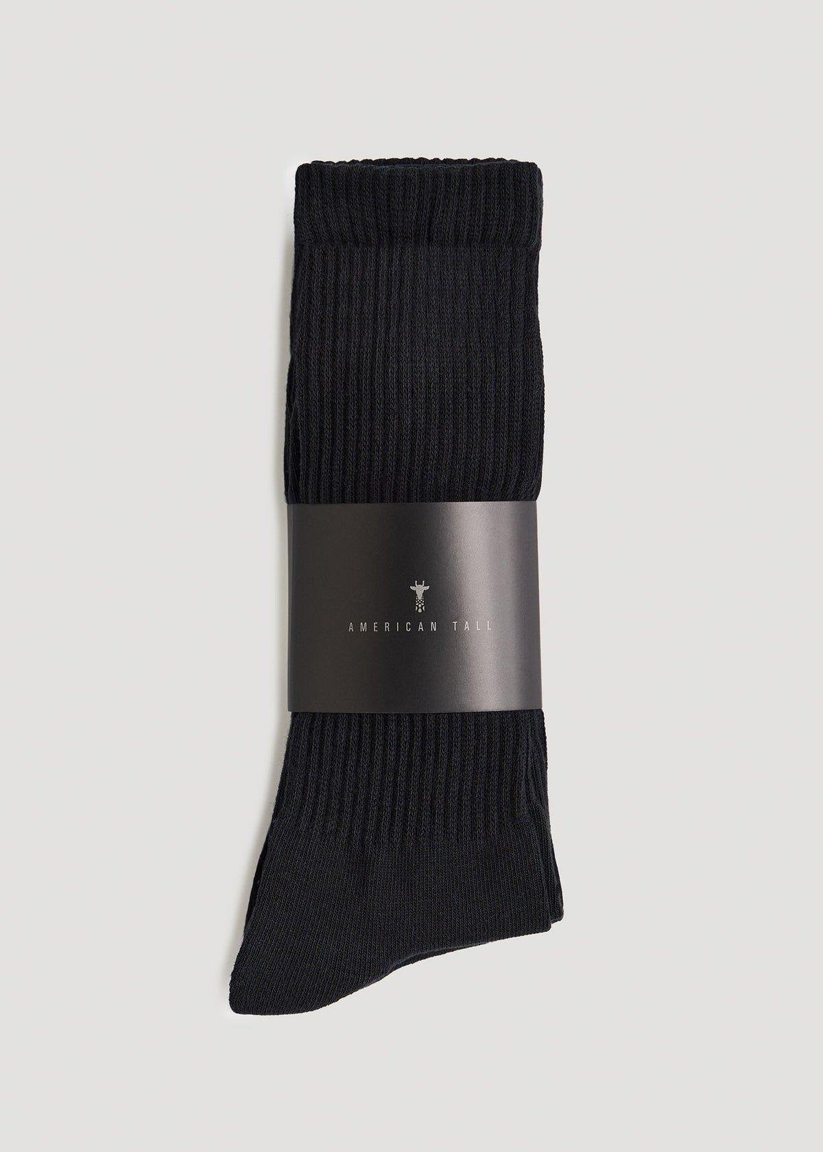 American Tall Online Shop | Athletic Crew Socks (X-Large Size: 13-15) for Tall Men in Black