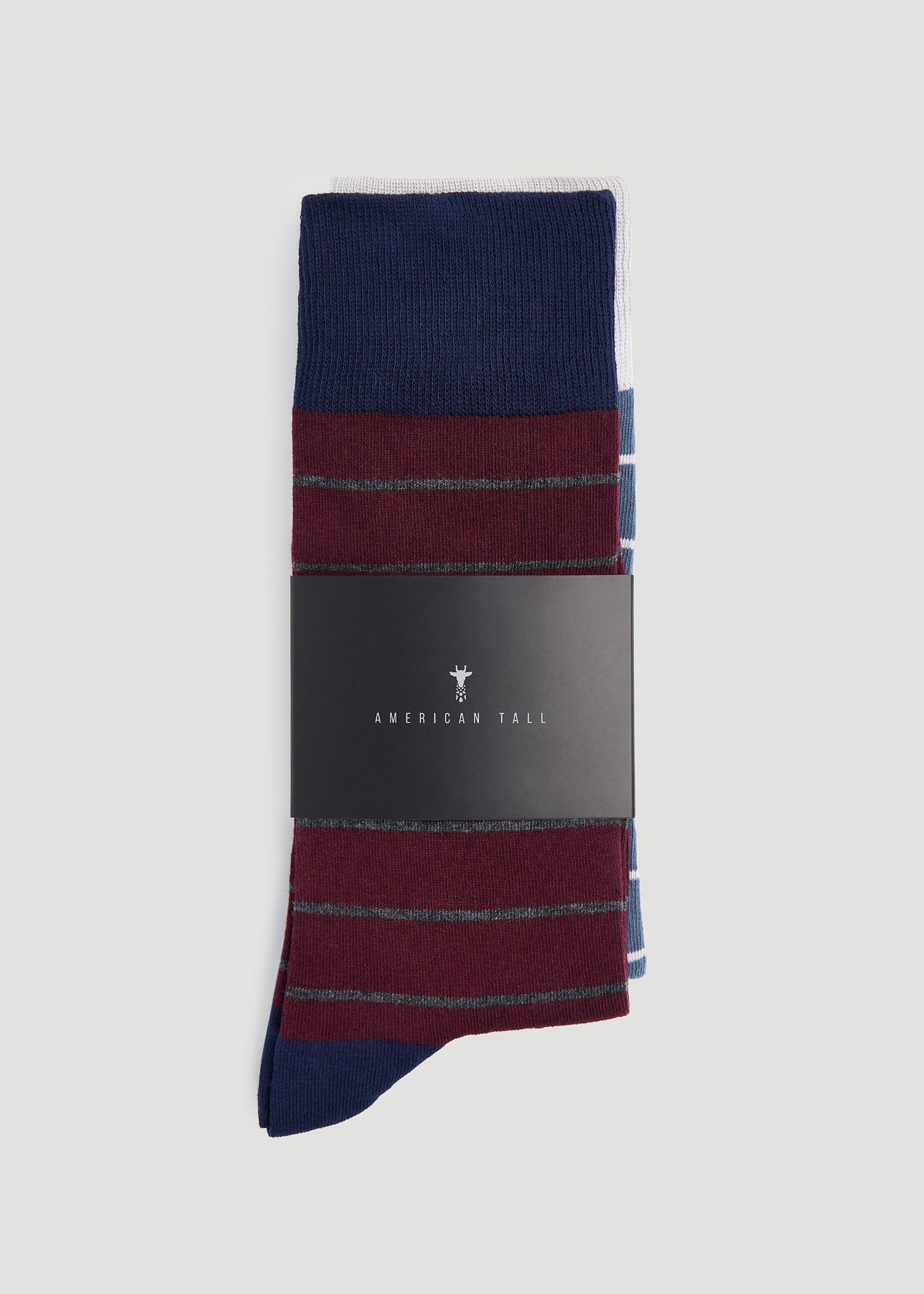 American Tall Discount | Dress Socks Size 14 to 17 (3-Pack) for Tall Men in Pack C