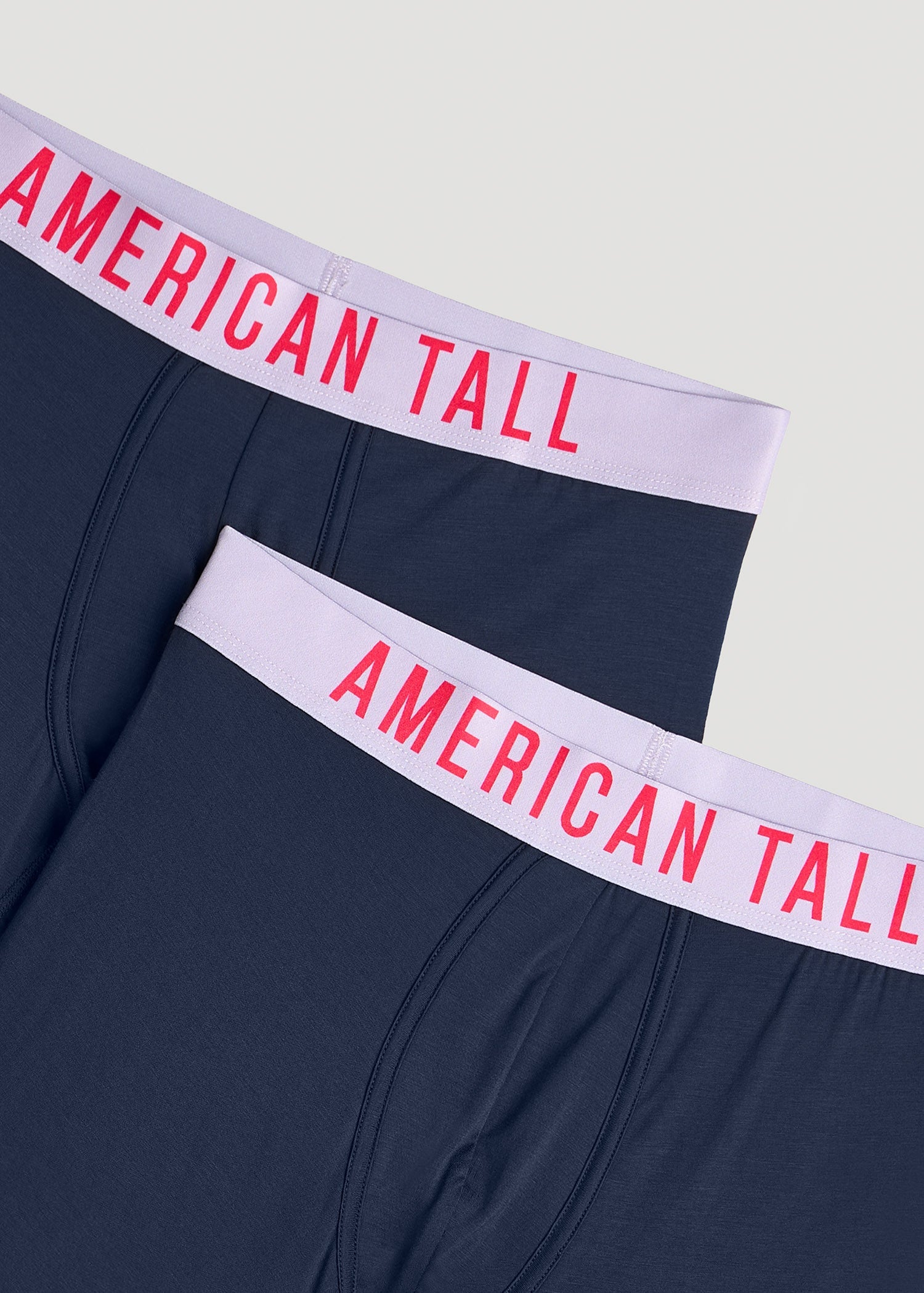 American Tall Outlet | 2-Pack Micro Modal Boxer Briefs for Tall Men in Navy