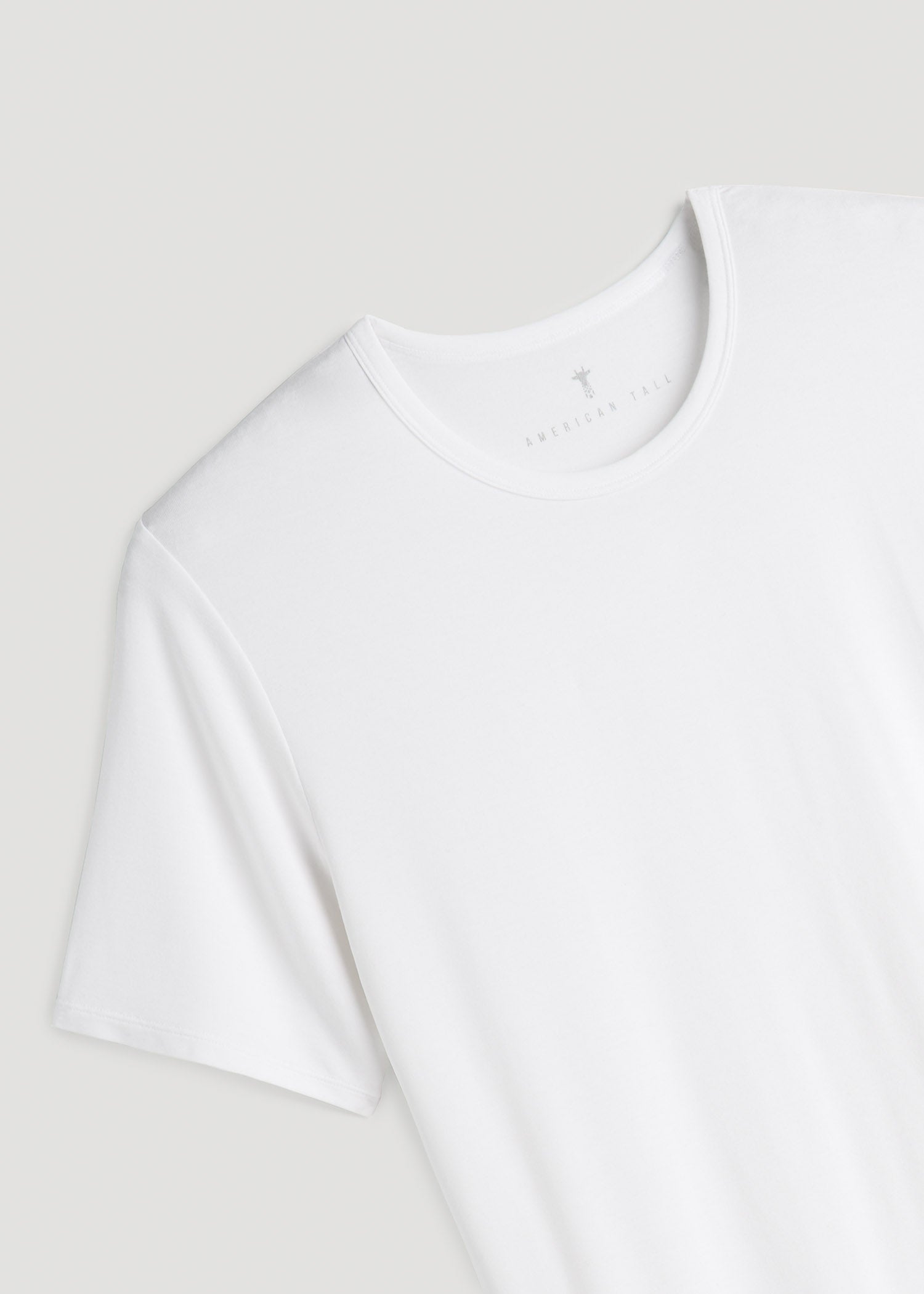 American Tall For Sale | 2-Pack Luxe Modal Crewneck Undershirts for Tall Men in White