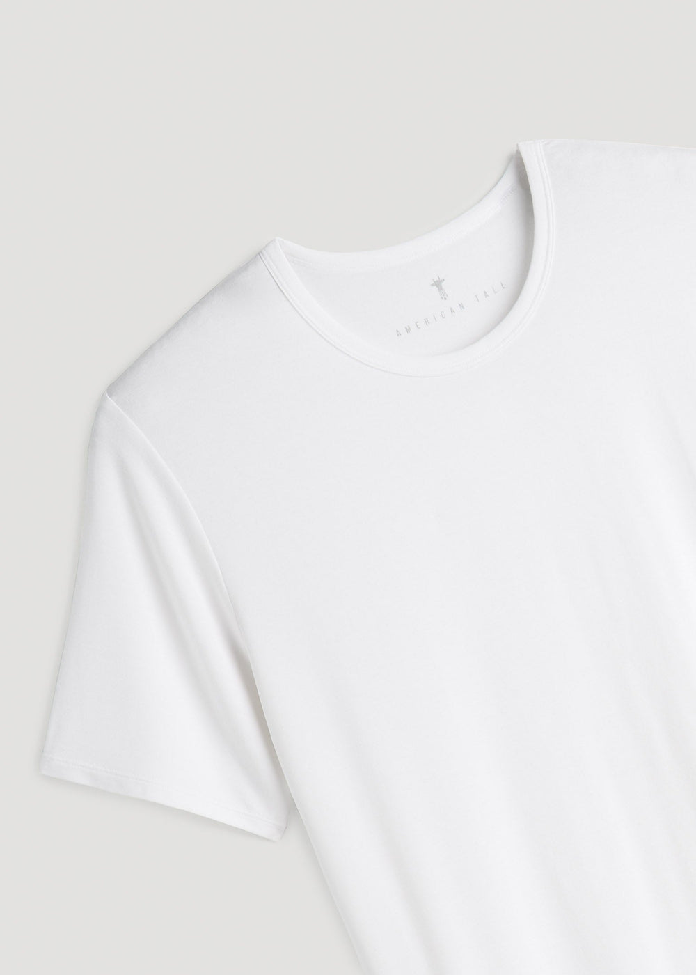 American Tall For Sale | 2-Pack Luxe Modal Crewneck Undershirts for Tall Men in White