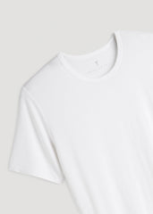 American Tall For Sale | 2-Pack Luxe Modal Crewneck Undershirts for Tall Men in White