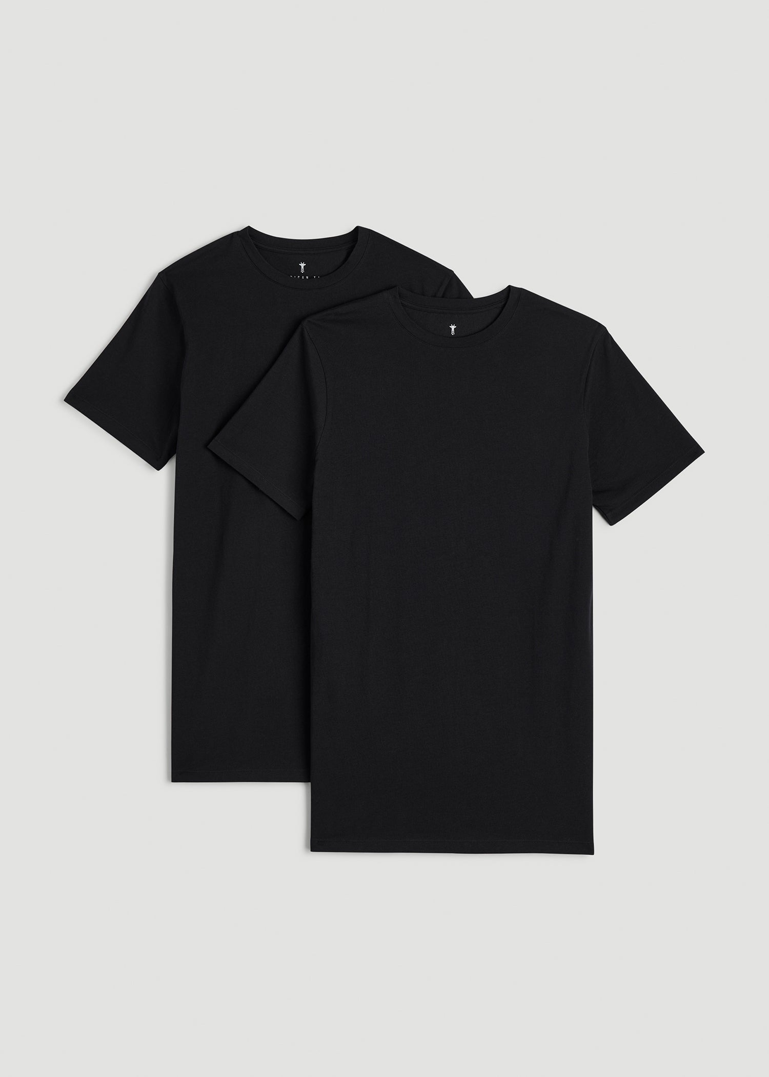 American Tall Online Shop | 2-pack Classic Crewneck Undershirt for Tall Men in Black