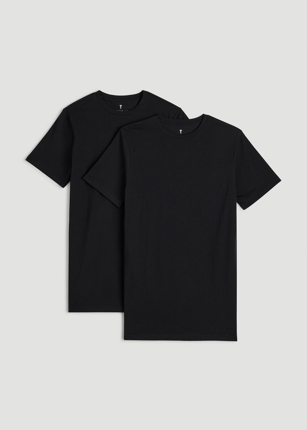 American Tall Online Shop | 2-pack Classic Crewneck Undershirt for Tall Men in Black