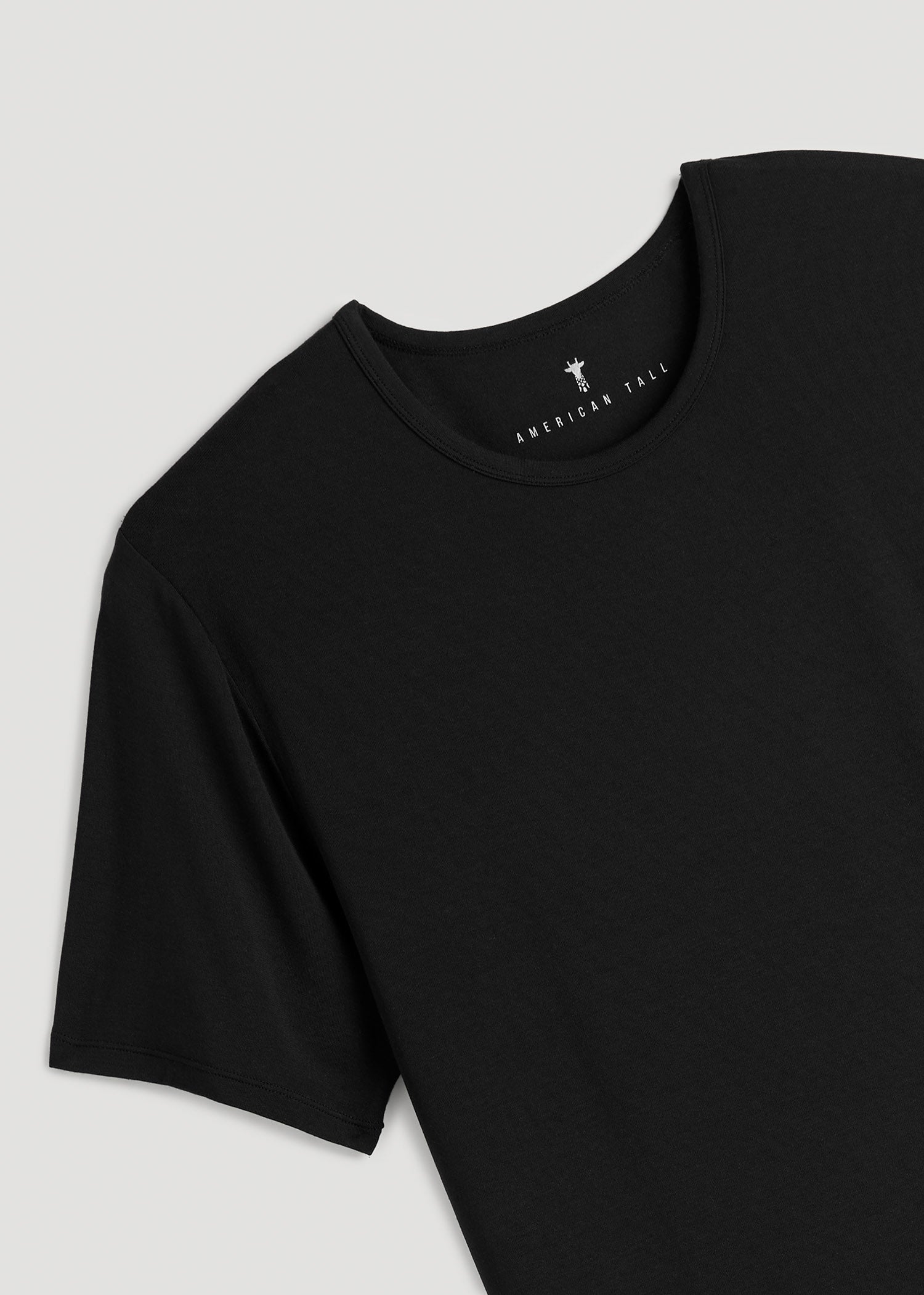 American Tall Online | 2-Pack Luxe Modal Crewneck Undershirts for Tall Men in Black