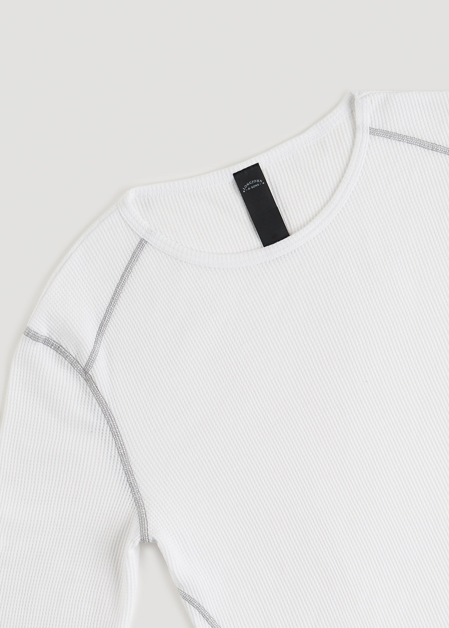 American Tall For Sale | LJ&S Long Thermal Undershirt for Tall Men in White