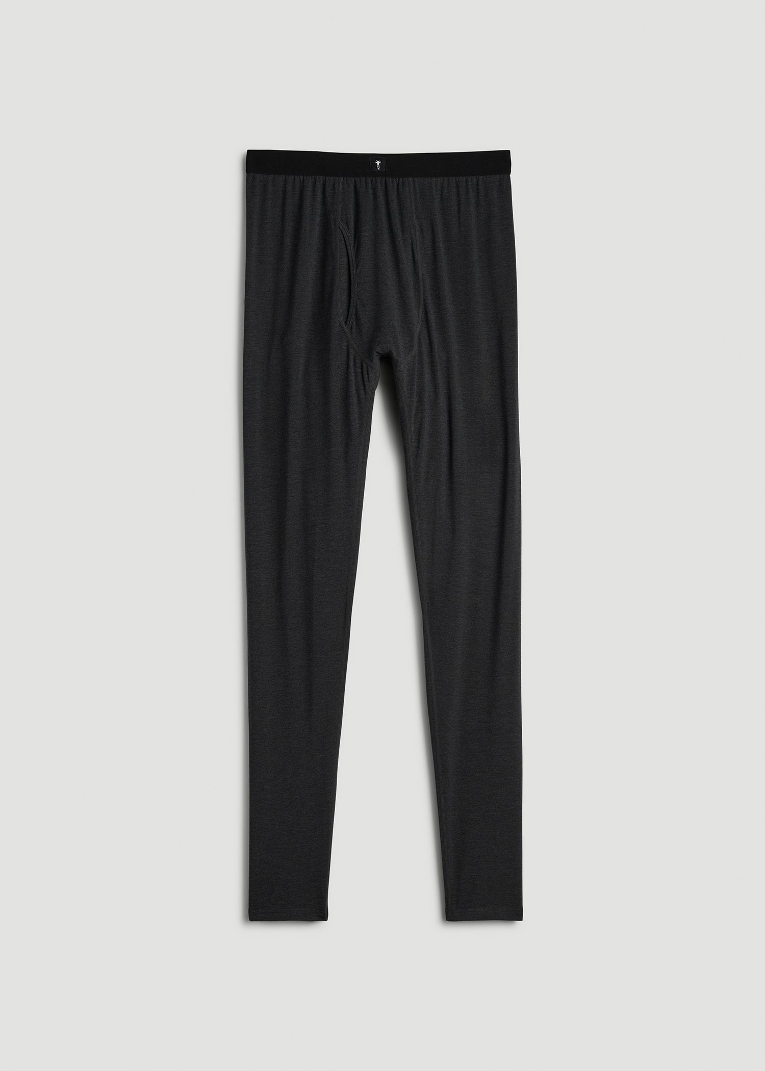 American Tall Discount | Merino Wool Blend Base Layer Tights for Tall Men in Charcoal Mix