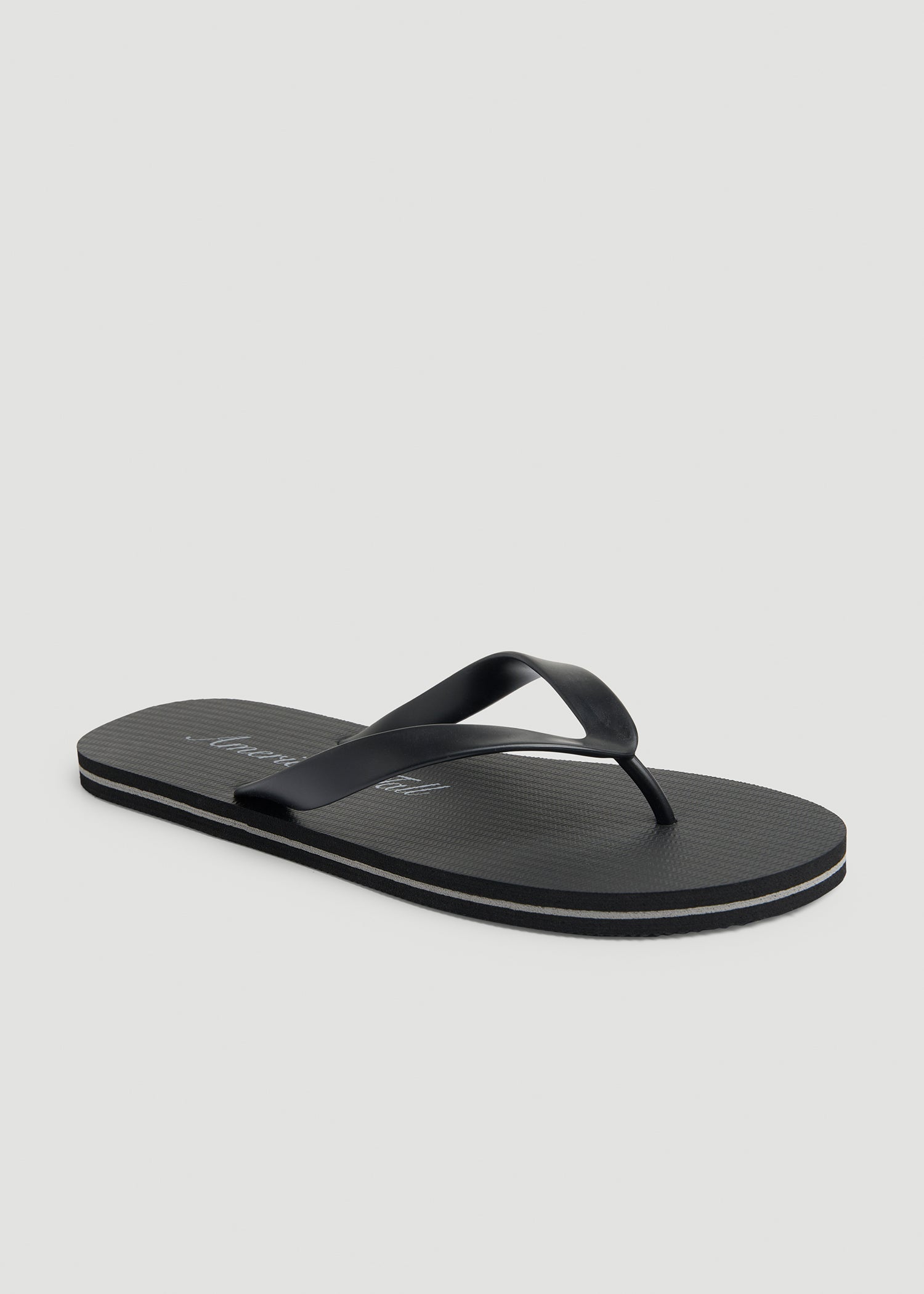 American Tall Discount | Men's Flip-Flop in Black/Grey