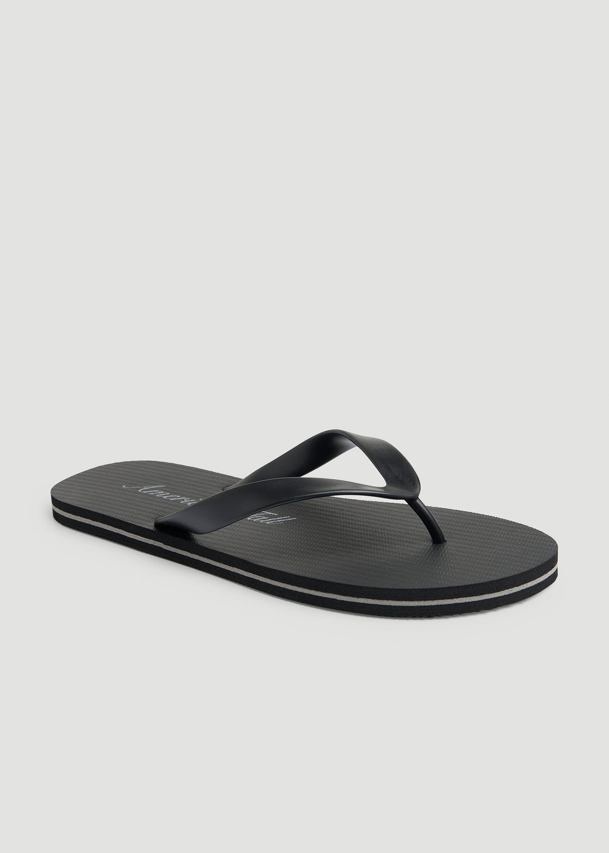 American Tall Discount | Men's Flip-Flop in Black/Grey