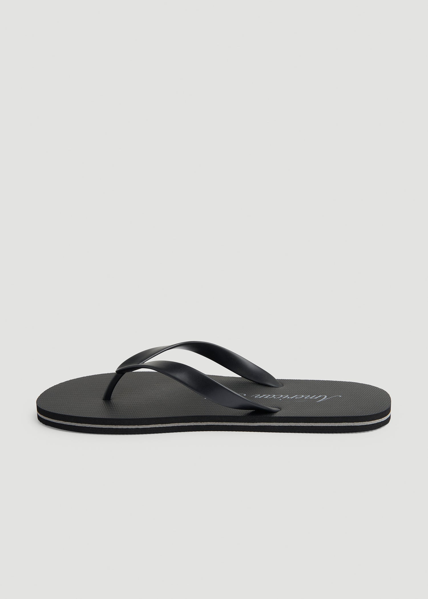 American Tall Discount | Men's Flip-Flop in Black/Grey